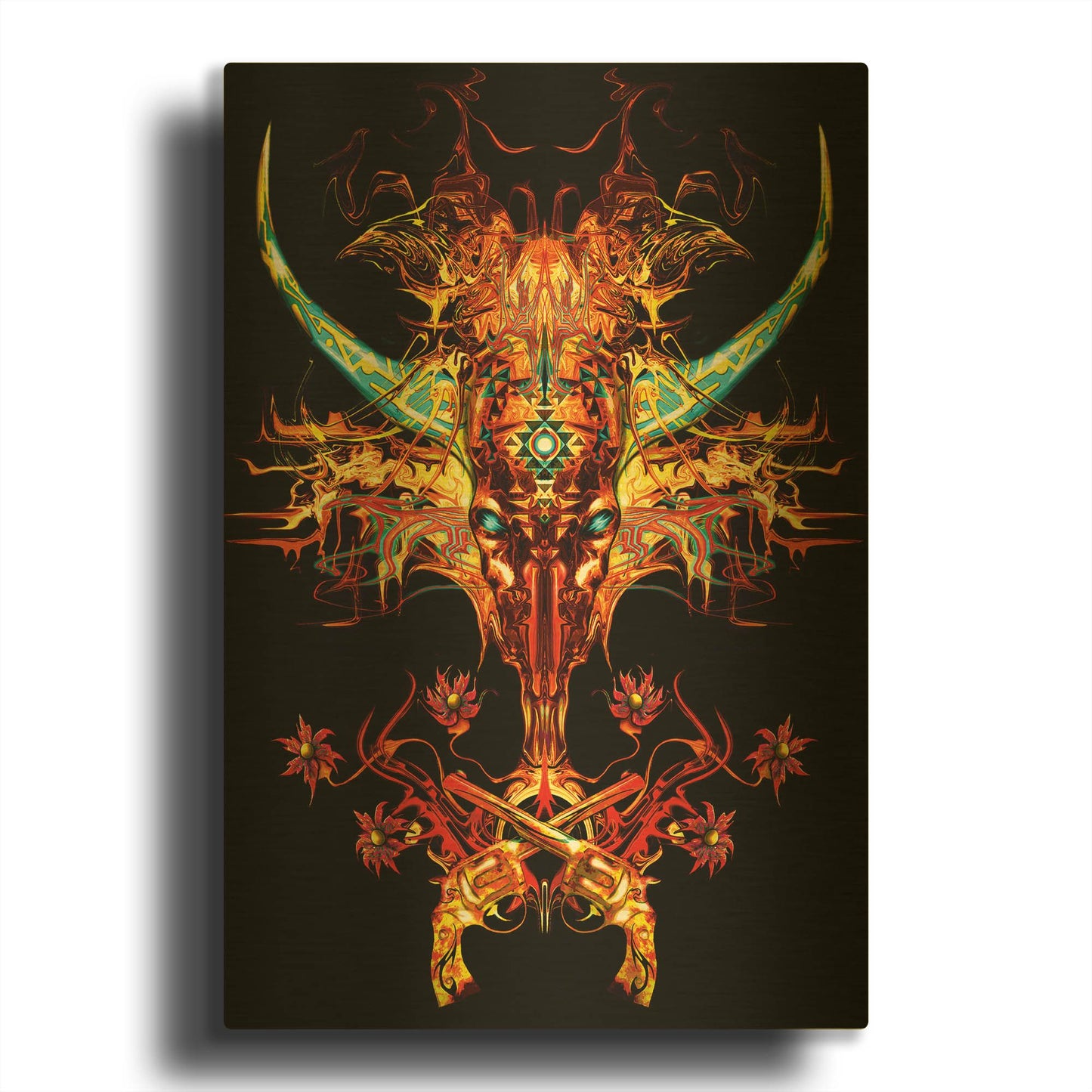 'Spaghetti Western' By Michael Stewart Gold Metal Wall Art