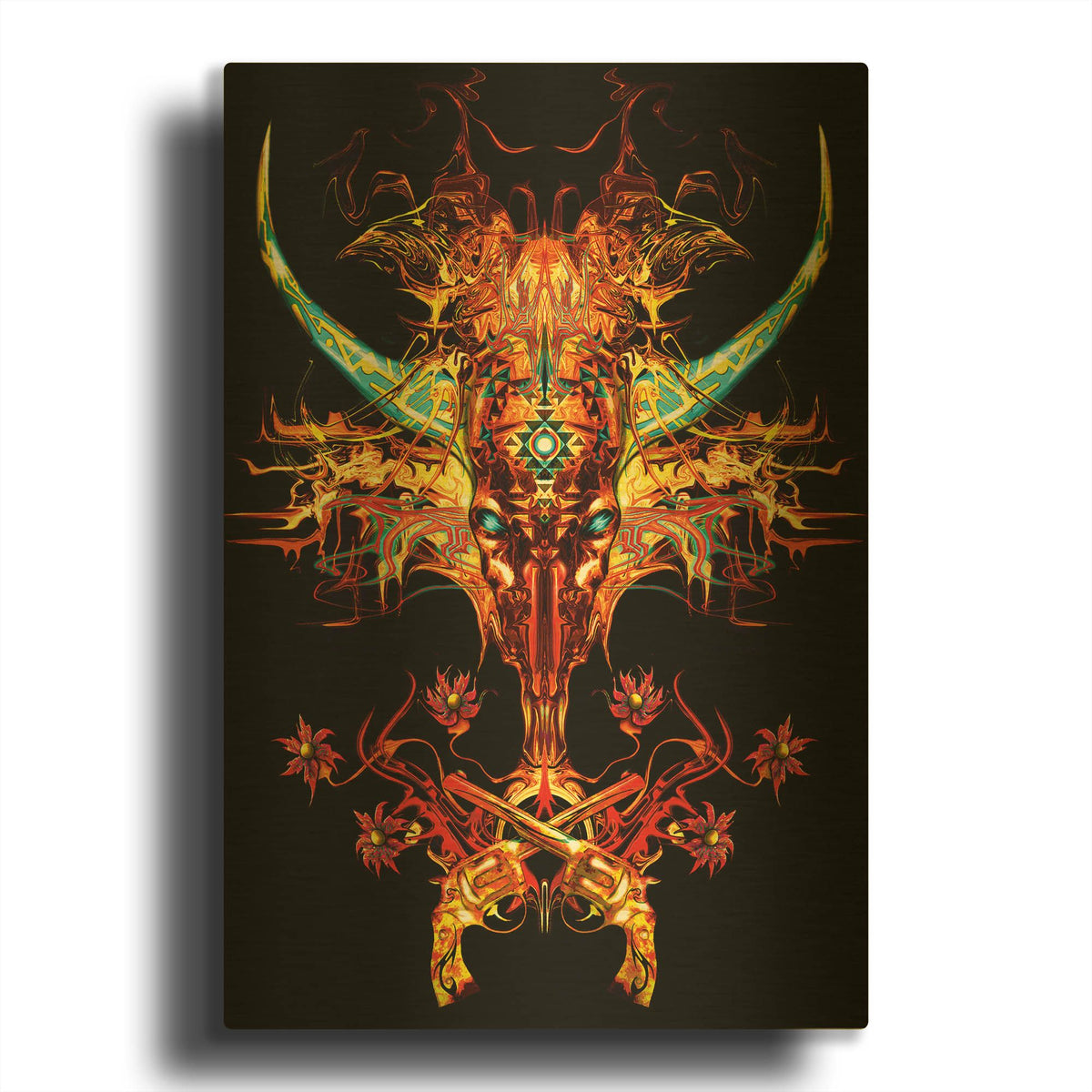 'Spaghetti Western' By Michael Stewart Gold Metal Wall Art