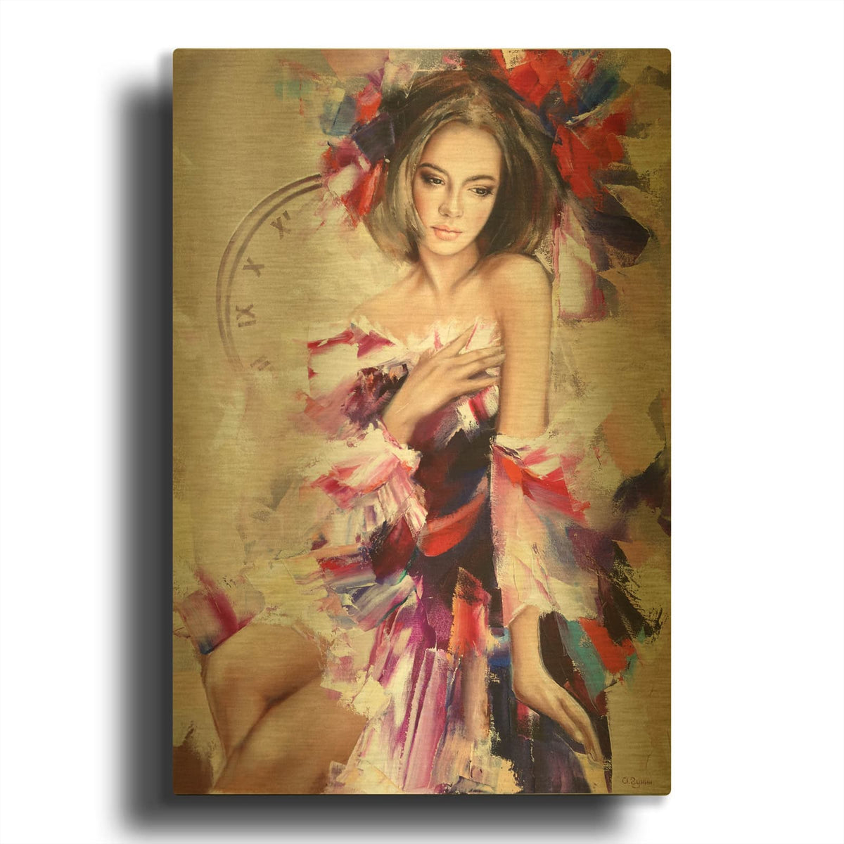 'Before Midnight' By Alexander Gunin Gold Metal Wall Art