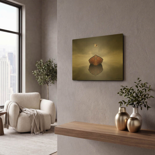 'Time Stopped 1' By Carlos Casamayor Gold Metal Wall Art