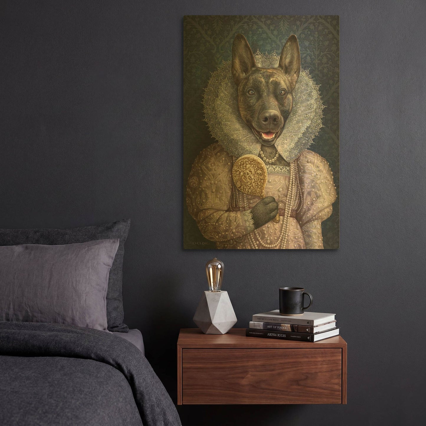 'Acadia' By Dan Craig Gold Metal Wall Art