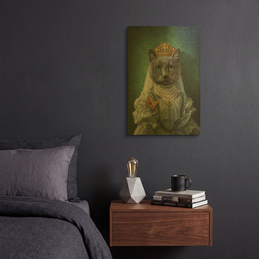 'Ashley' By Dan Craig Gold Metal Wall Art