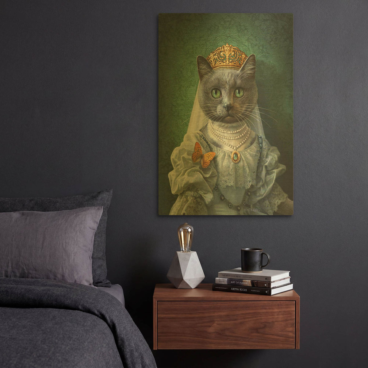 'Ashley' By Dan Craig Gold Metal Wall Art