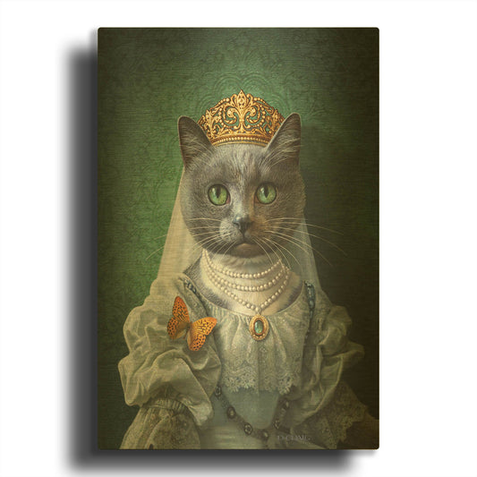 'Ashley' By Dan Craig Gold Metal Wall Art