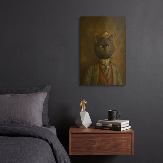 'Felix' By Dan Craig Gold Metal Wall Art