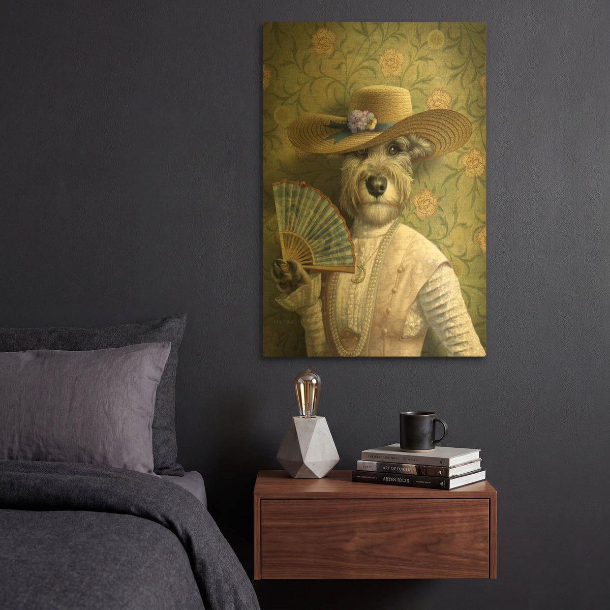 'Lily-One' By Dan Craig Gold Metal Wall Art