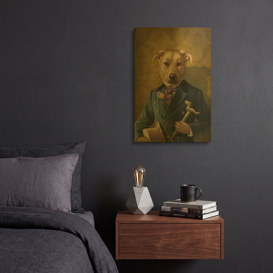 'Mason' By Dan Craig Gold Metal Wall Art