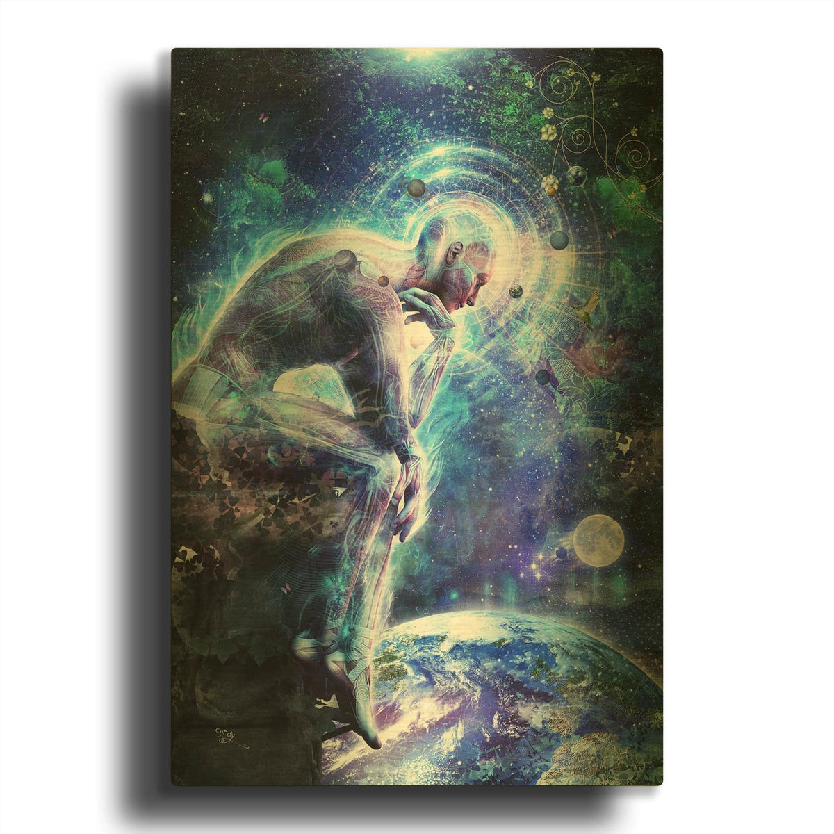 'The Mystery of Ourselves' By Cameron Gray Gold Metal Wall Art