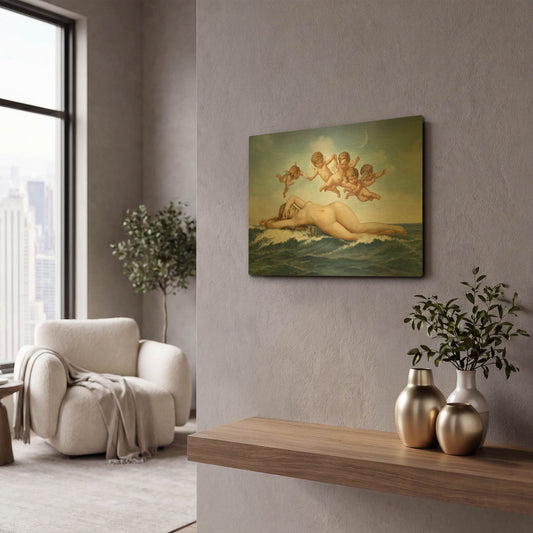 'Venus' By Dan Craig Gold Metal Wall Art
