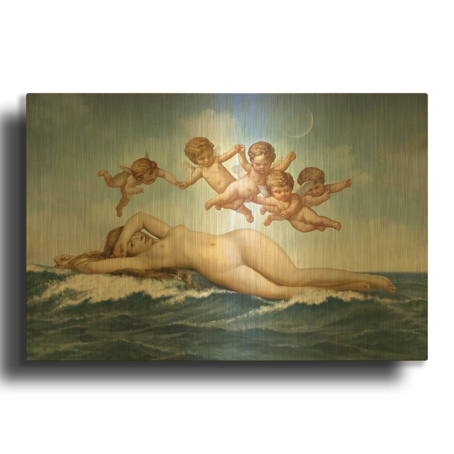'Venus' By Dan Craig Gold Metal Wall Art