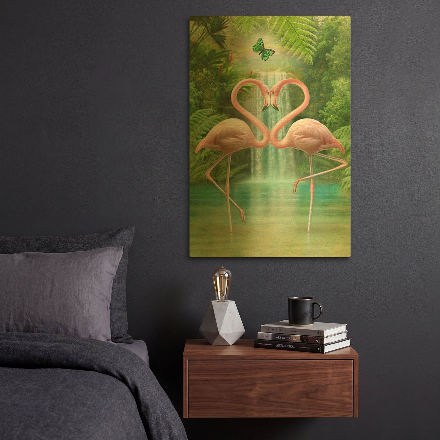 'Lovers' By Dan Craig Gold Metal Wall Art