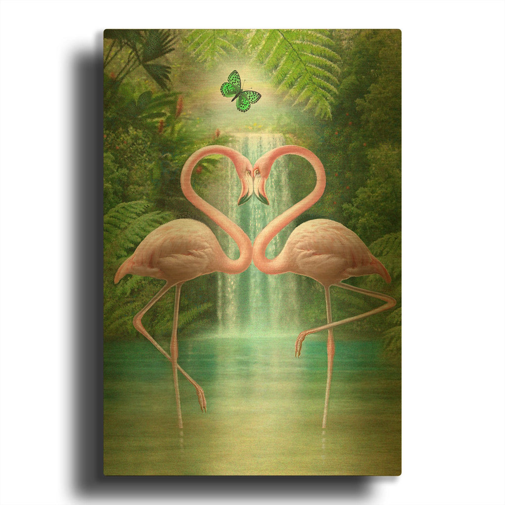 'Lovers' By Dan Craig Gold Metal Wall Art