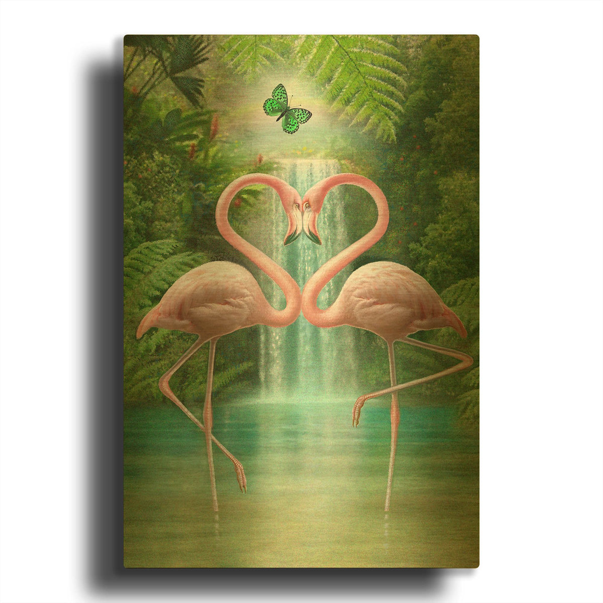 'Lovers' By Dan Craig Gold Metal Wall Art