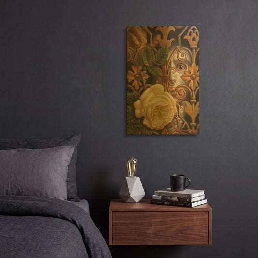 'Phantom Of The Opera' By Dan Craig Gold Metal Wall Art