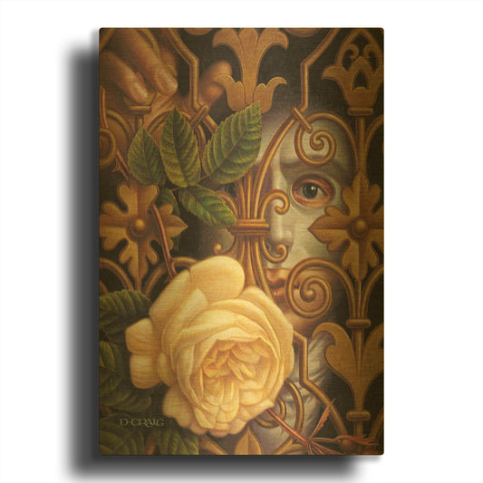 'Phantom Of The Opera' By Dan Craig Gold Metal Wall Art