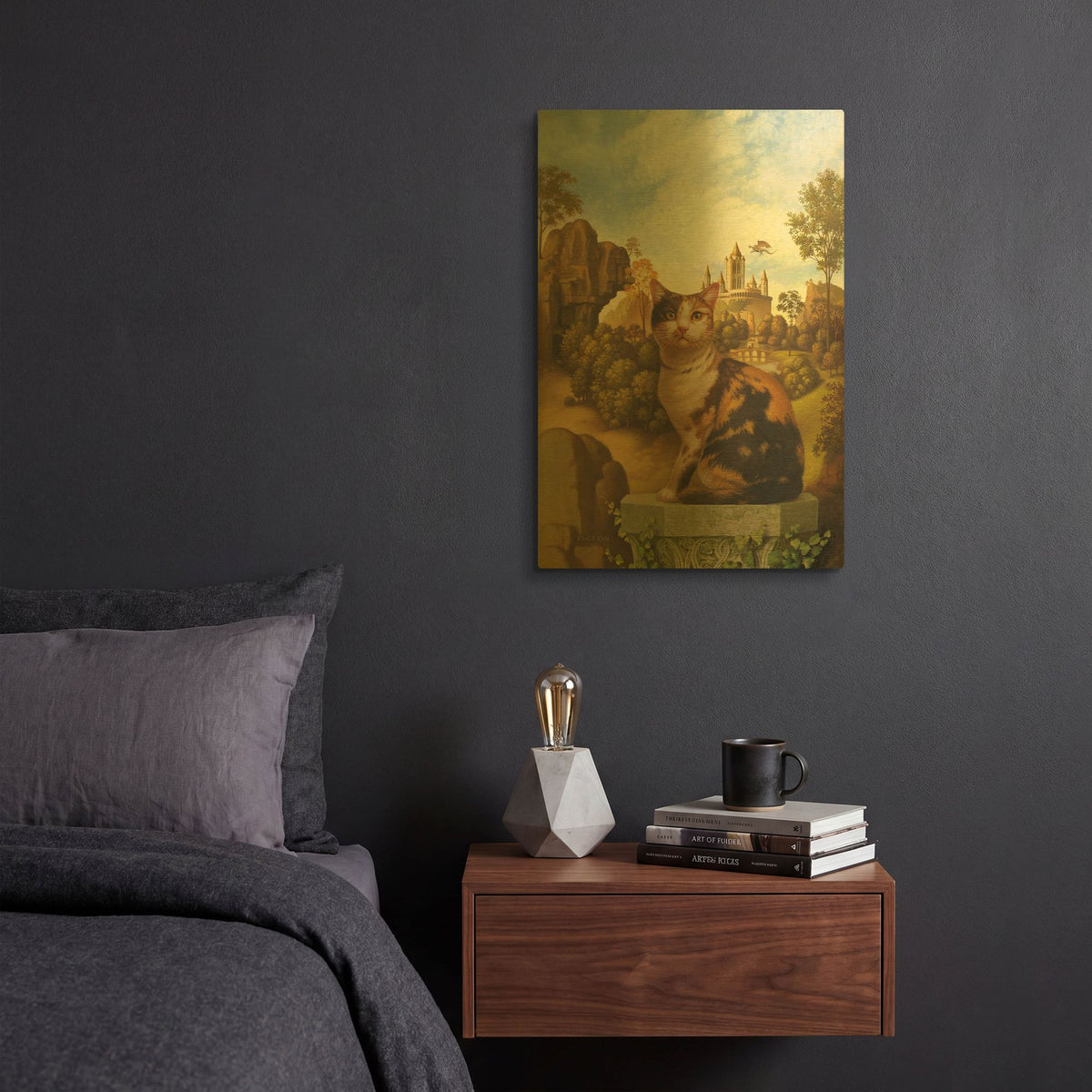 'Catswold Portal' By Dan Craig Gold Metal Wall Art