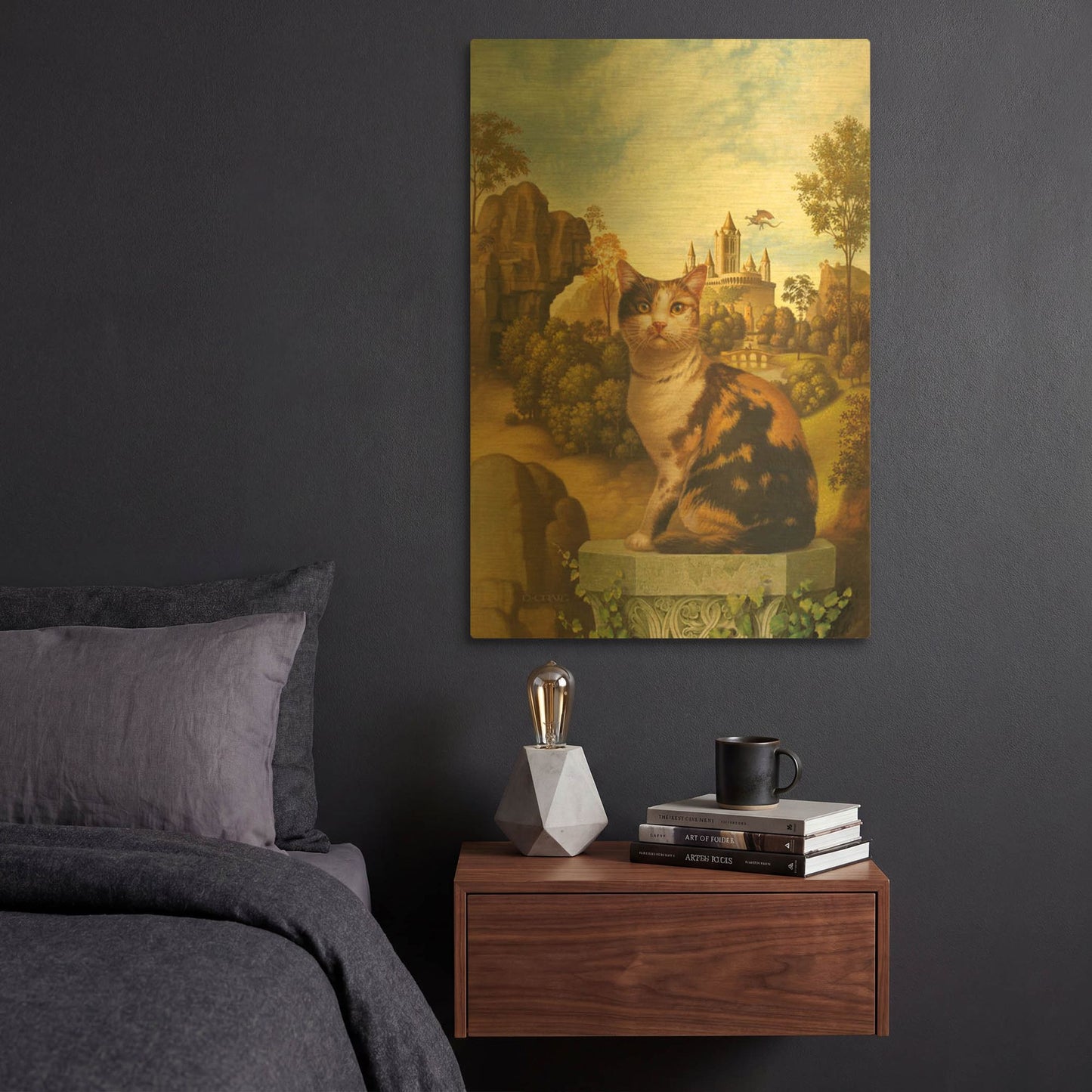'Catswold Portal' By Dan Craig Gold Metal Wall Art