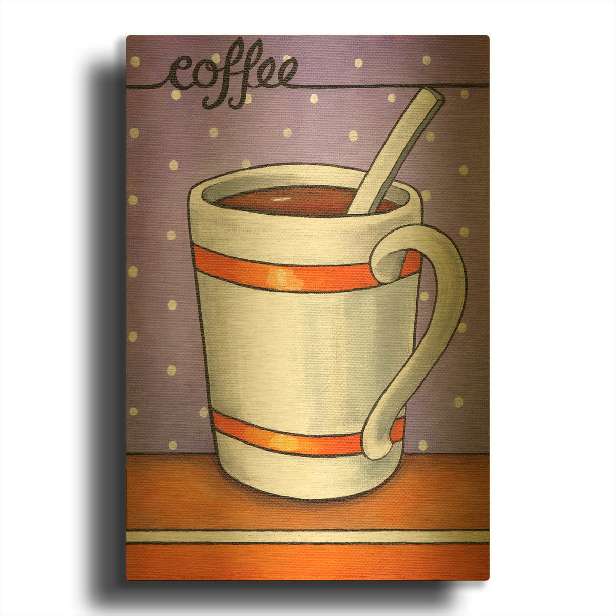 'Good Morning Cafe Coffee' By Cathy Horvath Gold Metal Wall Art