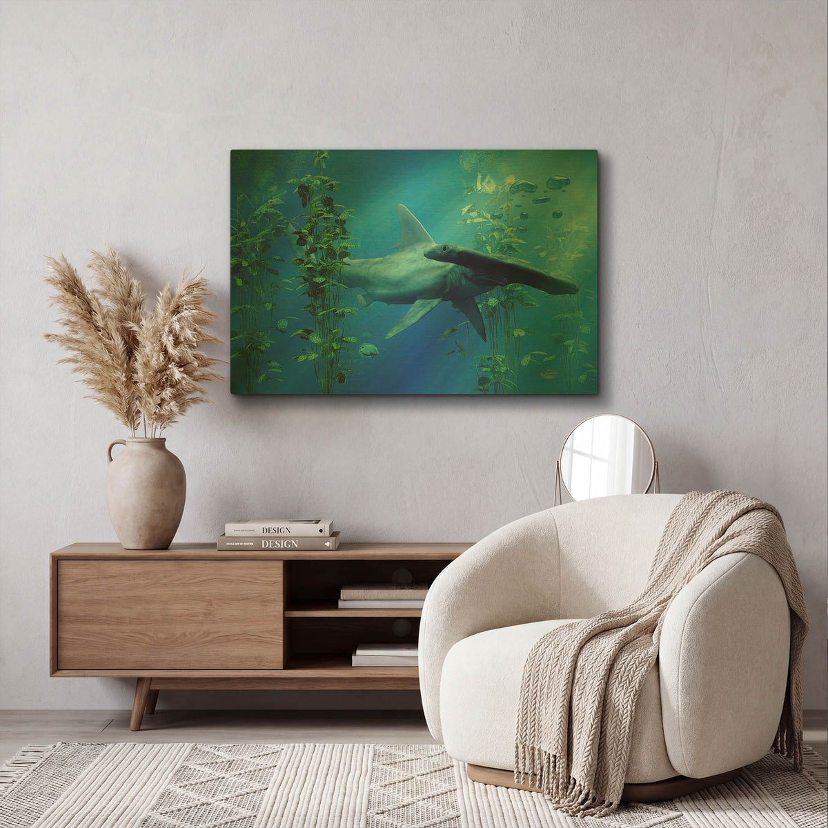 'Hammerhead' By Daniel Eskridge Gold Metal Wall Art