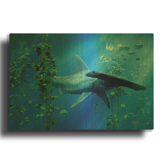 'Hammerhead' By Daniel Eskridge Gold Metal Wall Art
