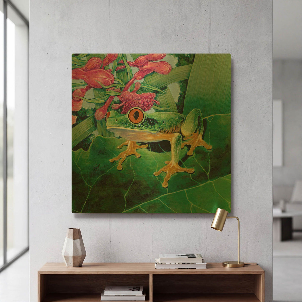 'Calli' By Durwood Coffey Gold Metal Wall Art