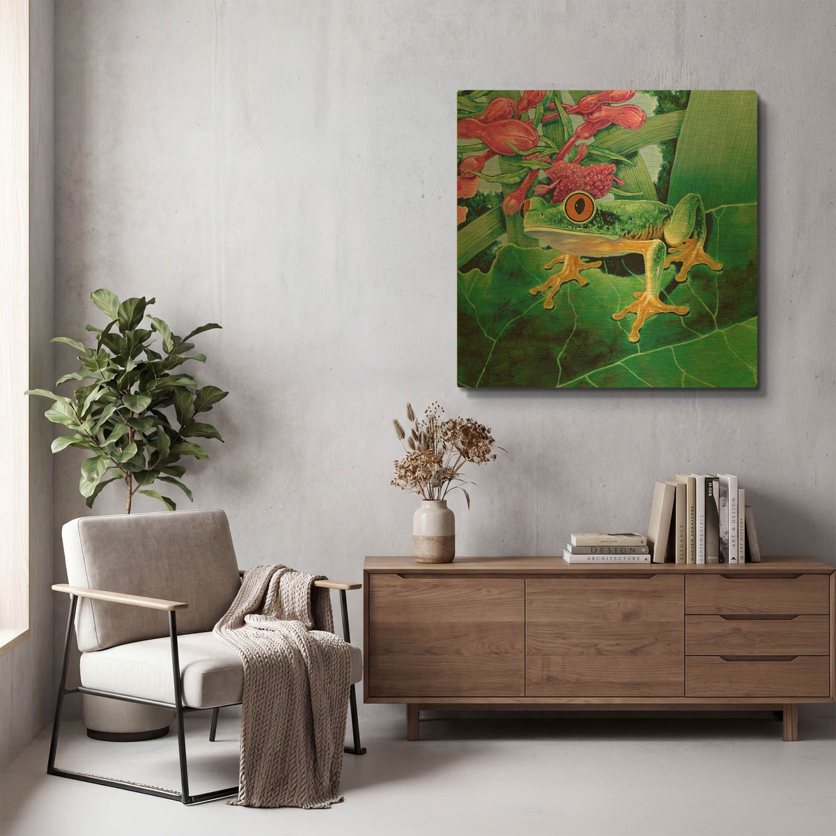 'Calli' By Durwood Coffey Gold Metal Wall Art