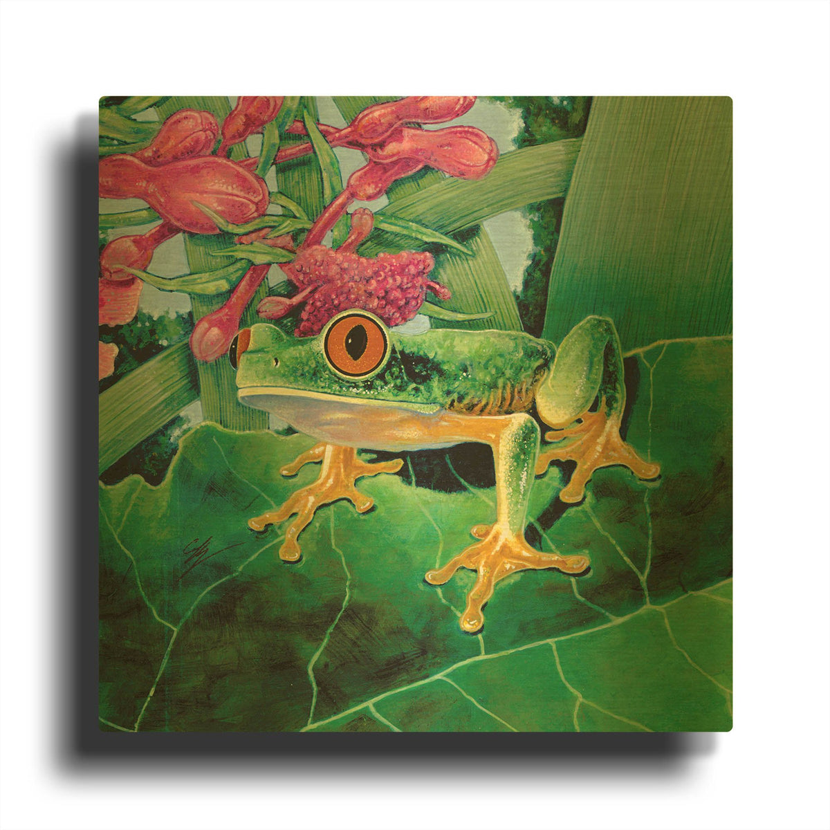'Calli' By Durwood Coffey Gold Metal Wall Art