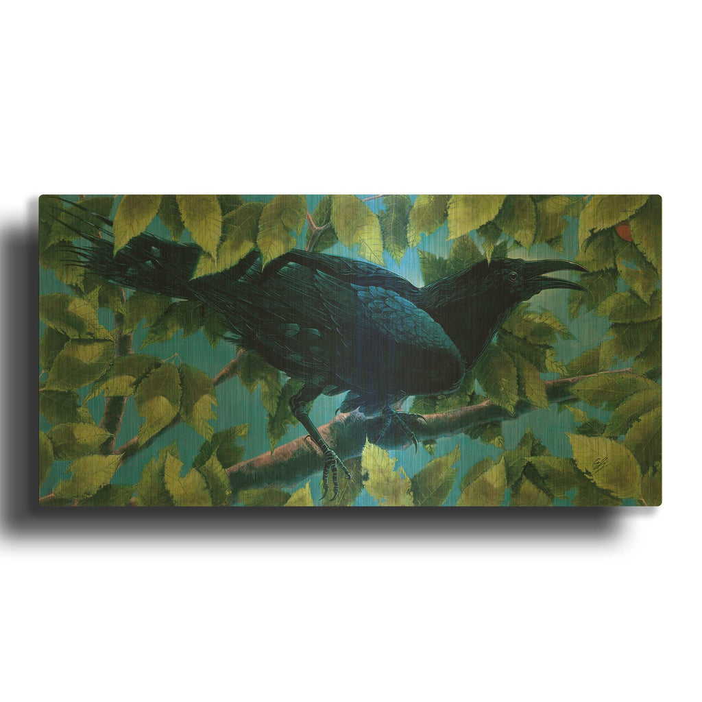'End of Season' By Durwood Coffey Gold Metal Wall Art