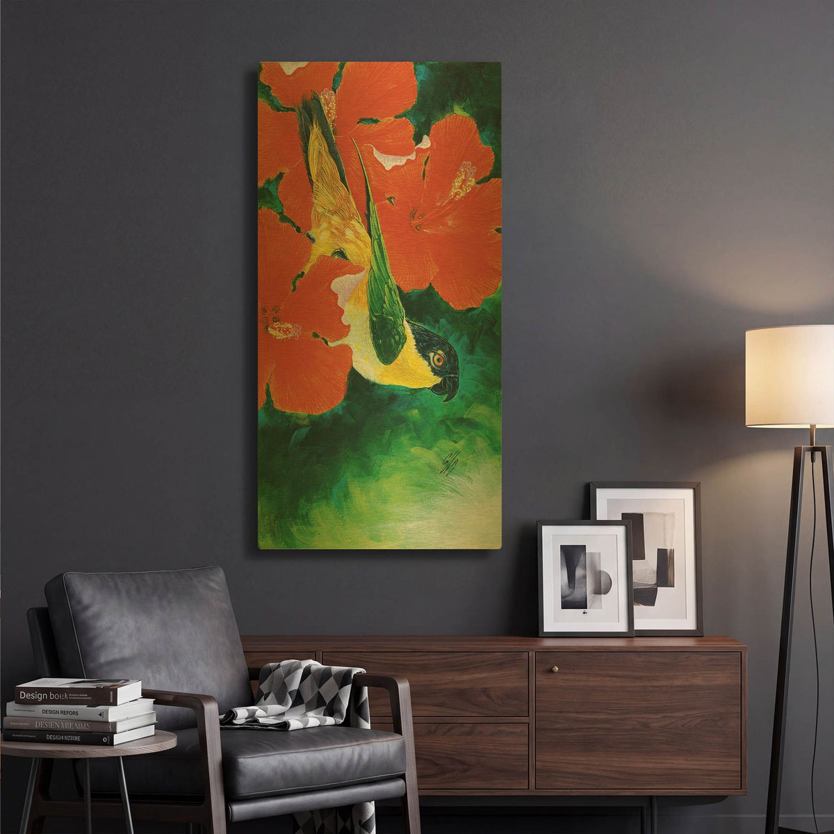 'Jasper' By Durwood Coffey Gold Metal Wall Art