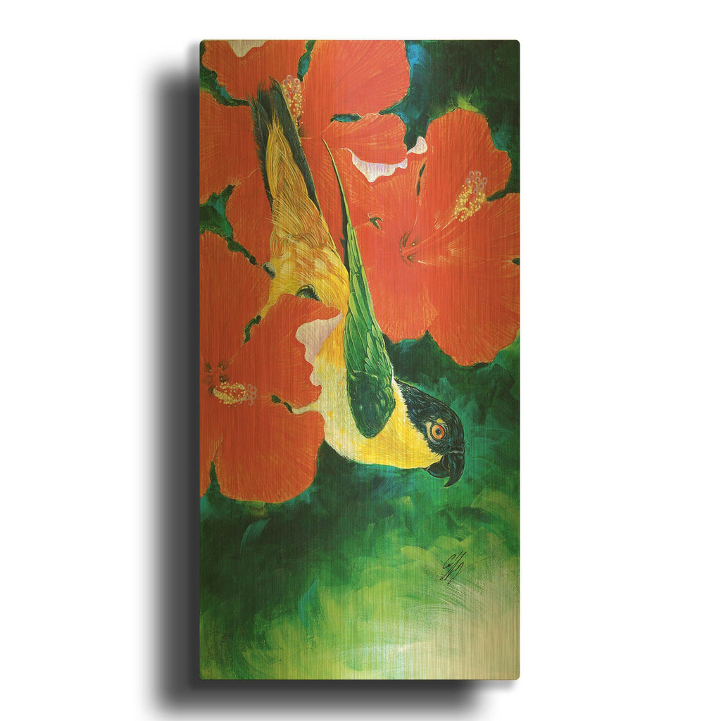'Jasper' By Durwood Coffey Gold Metal Wall Art