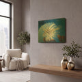 'Lion Fish' By Durwood Coffey Gold Metal Wall Art