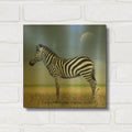 'Morning Moon' By Durwood Coffey Gold Metal Wall Art