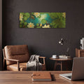 'The Pond' By Durwood Coffey Gold Metal Wall Art