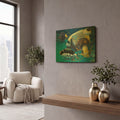 'Emporer Angel' By Durwood Coffey Gold Metal Wall Art