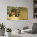 'Wolverine' By Durwood Coffey Gold Metal Wall Art