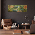 'Blue Macaws' By Durwood Coffey Gold Metal Wall Art