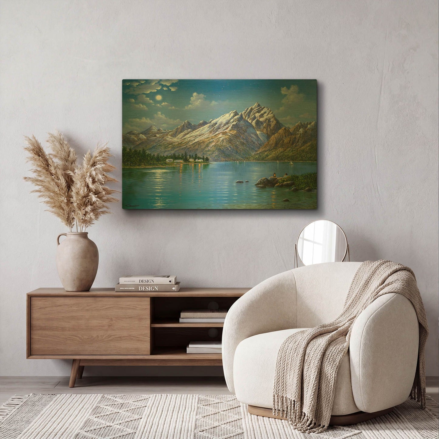 'Grand Tetons' By Eduardo Camoes Gold Metal Wall Art