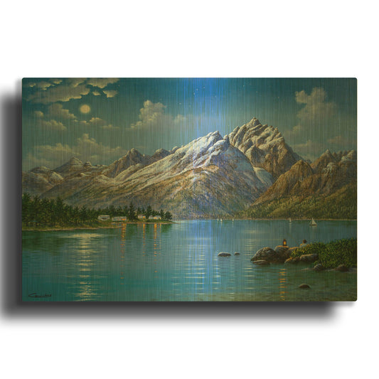 'Grand Tetons' By Eduardo Camoes Gold Metal Wall Art