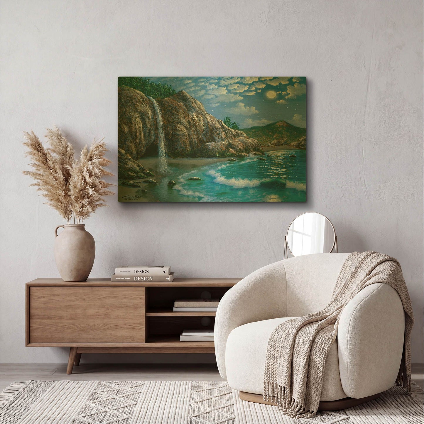 'Mc Way Cove, Big Sur' By Eduardo Camoes Gold Metal Wall Art