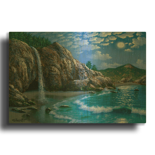 'Mc Way Cove, Big Sur' By Eduardo Camoes Gold Metal Wall Art