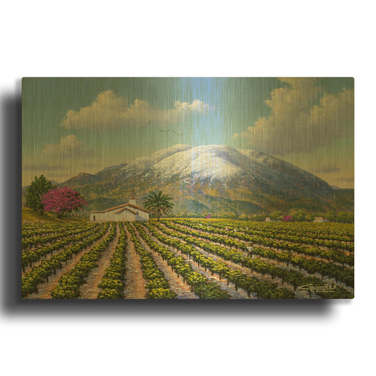 'Mount St Helena' By Eduardo Camoes Gold Metal Wall Art