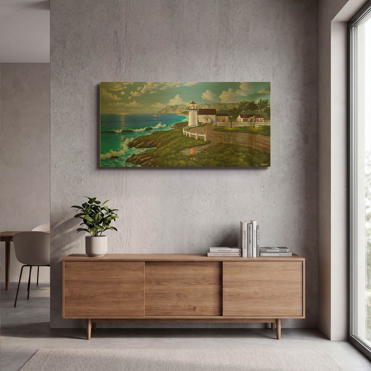 'Point Montara, CA' By Eduardo Camoes Gold Metal Wall Art