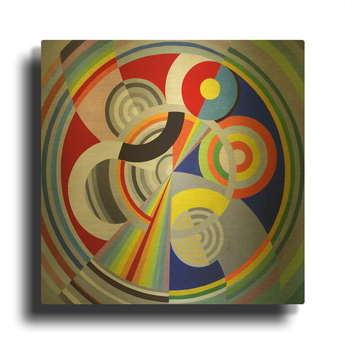 'Rythme n1' By Robert Delaunay Gold Metal Wall Art