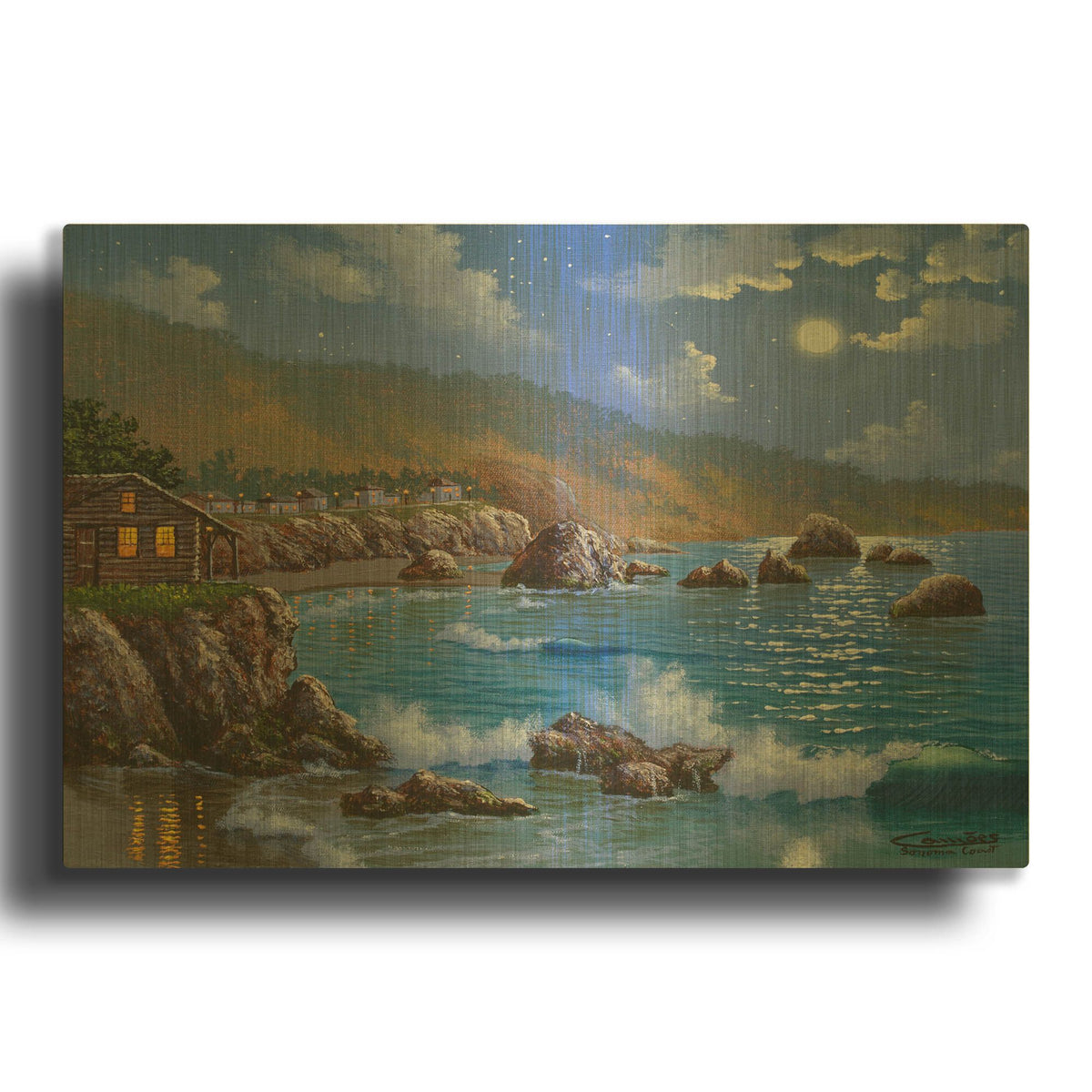 'Sonoma Coast, CA' By Eduardo Camoes Gold Metal Wall Art