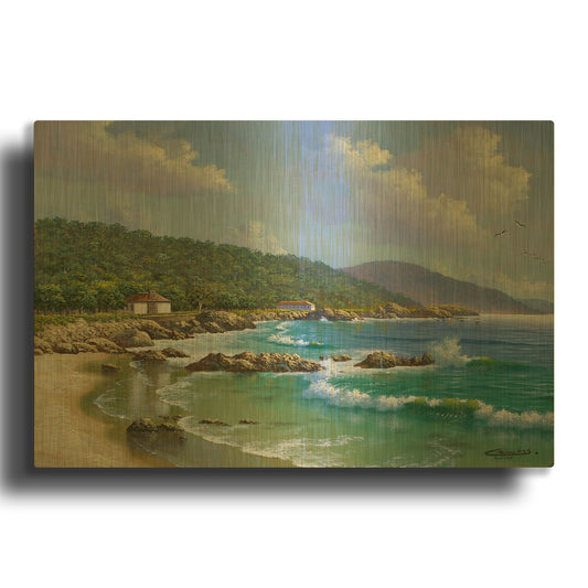 'Carmel, CA' By Eduardo Camoes Gold Metal Wall Art
