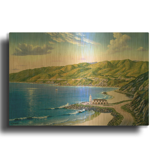 'Potrero Canyon, CA' By Eduardo Camoes Gold Metal Wall Art