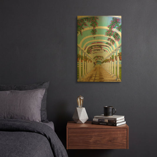 'Arches' By Eduardo Camoes Gold Metal Wall Art