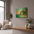 'Arch Near Topanga Beach 1905' By Eduardo Camoes Gold Metal Wall Art