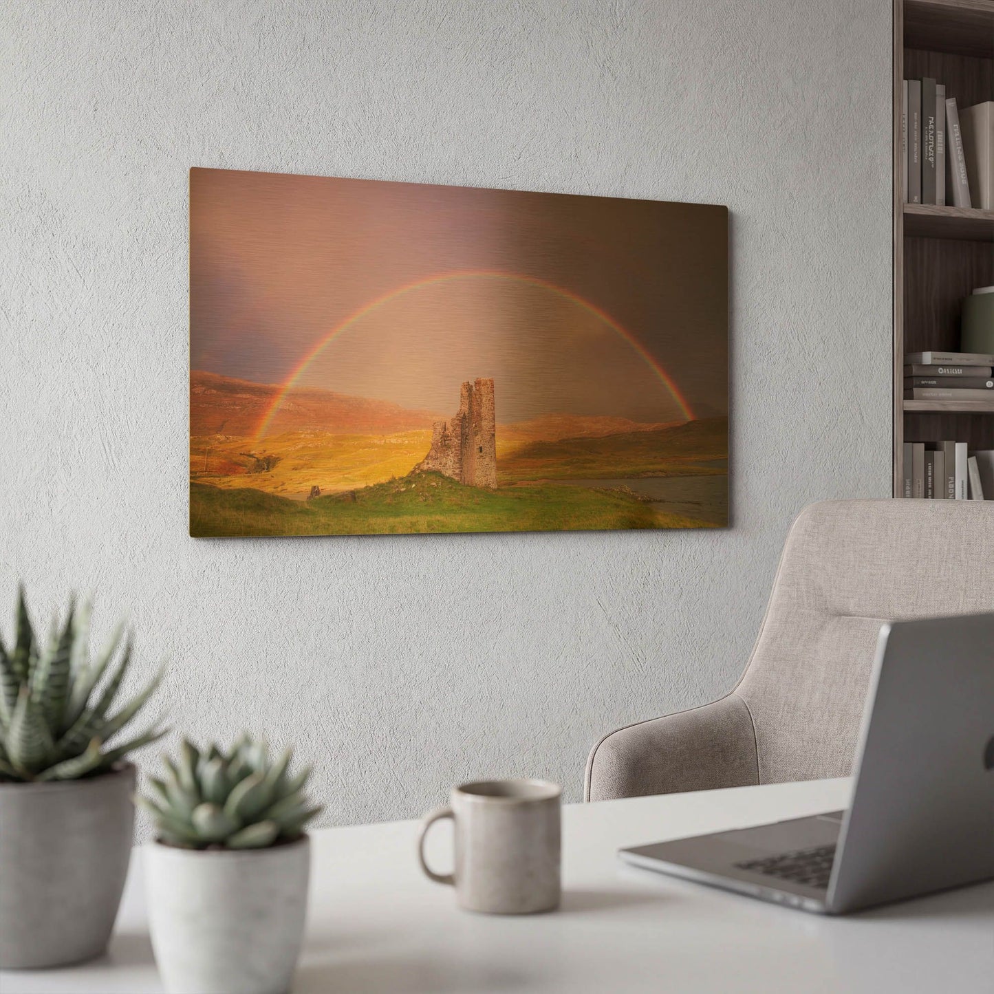 'Ardvreck Castle' By Everlook Photography Gold Metal Wall Art