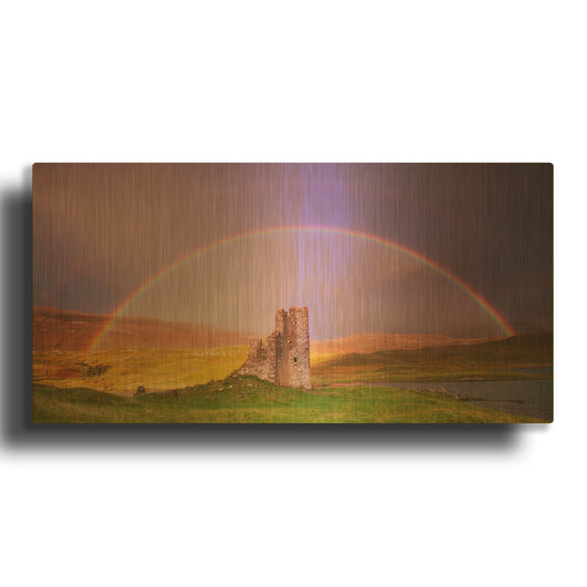 'Ardvreck Castle' By Everlook Photography Gold Metal Wall Art